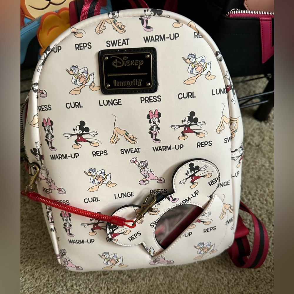 Disney Exercise Loungefly Mini Backpack